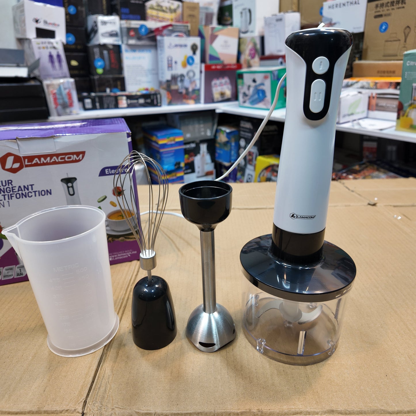 France Lot Imported Lamacom 4-in-1 Hand Blender Set