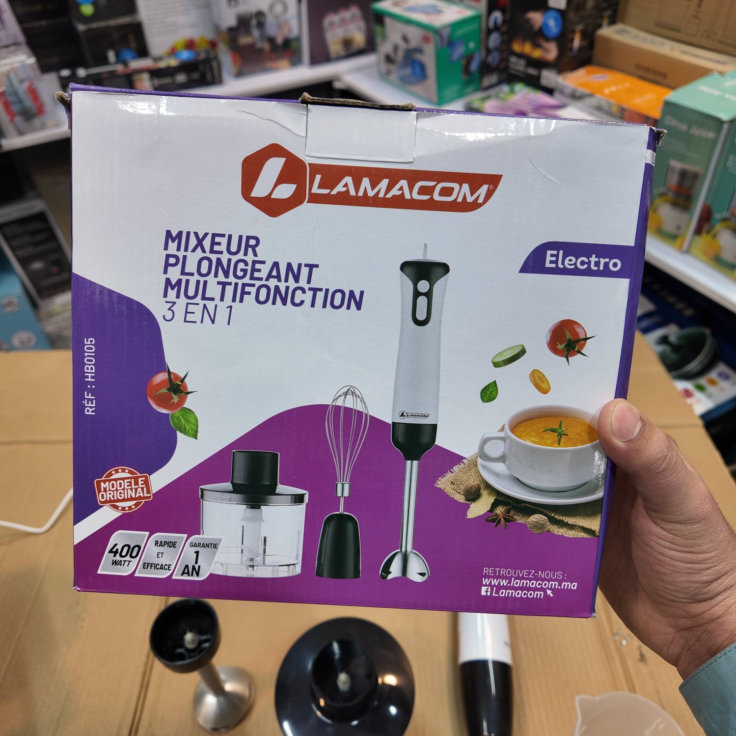 France Lot Imported Lamacom 4-in-1 Hand Blender Set